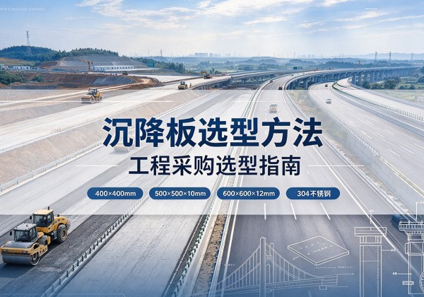 平果沉降板选择方法